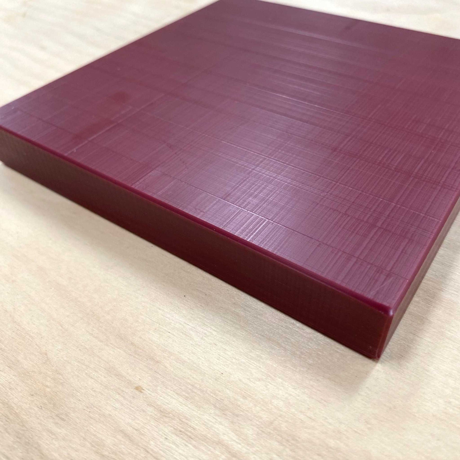 Leather Punching and Cutting Board, 6x6 inch solid surface for leathercraft.